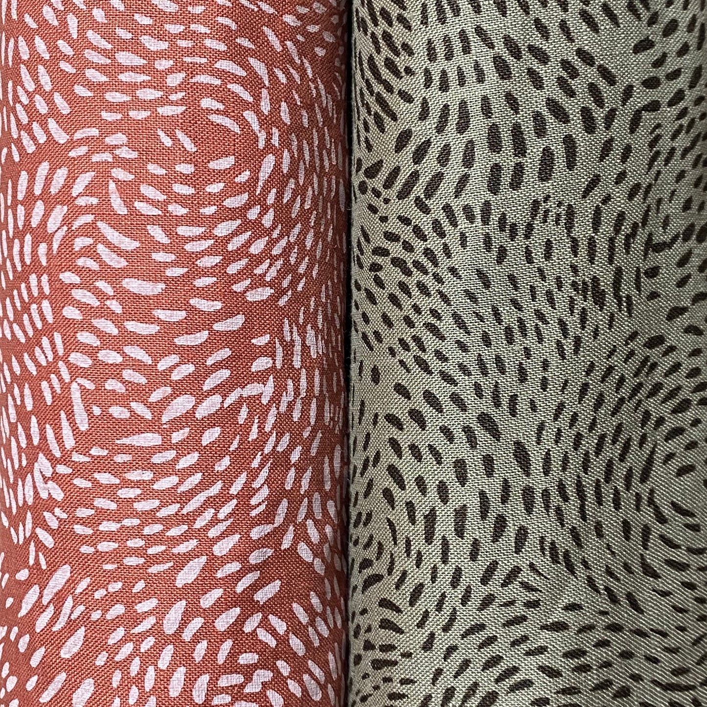 Acacia Swirl on chai linen